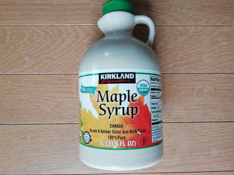 コストコ（カークランド）のメイプルシロップ