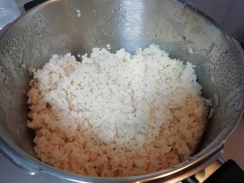 ビタクラフト圧力鍋で炊飯