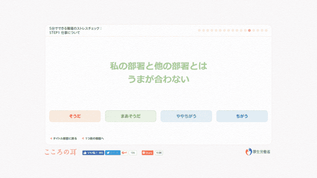 5分でできる職場のストレスセルフチェック