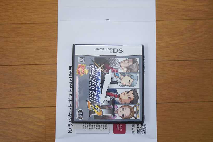ゆうパケットポストminiにNintendo DS（ニンテンドーDS）ソフトを入れた