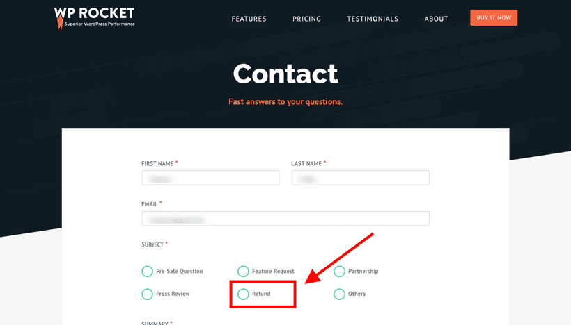 WP Rocketの返金保証
